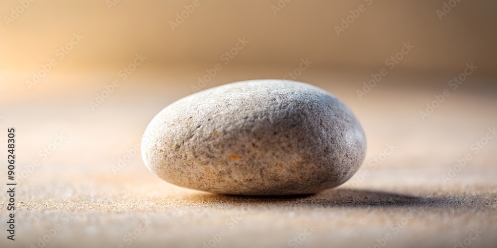 Detailed Pebble Photographed Against Neutral Background AI-Generated Content Detailed Pebble Photographed Against Neutral Background AI-Generated Content