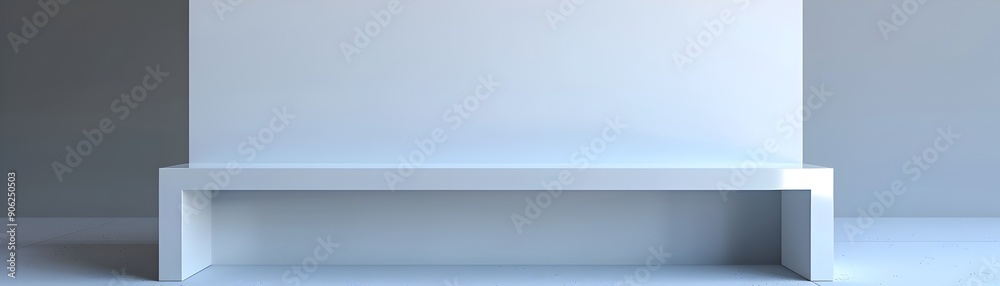 Minimalist White Table Setup for Clean Product Displays and Presentations