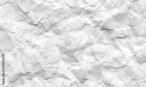 White paper wrinkled texture abstract background.