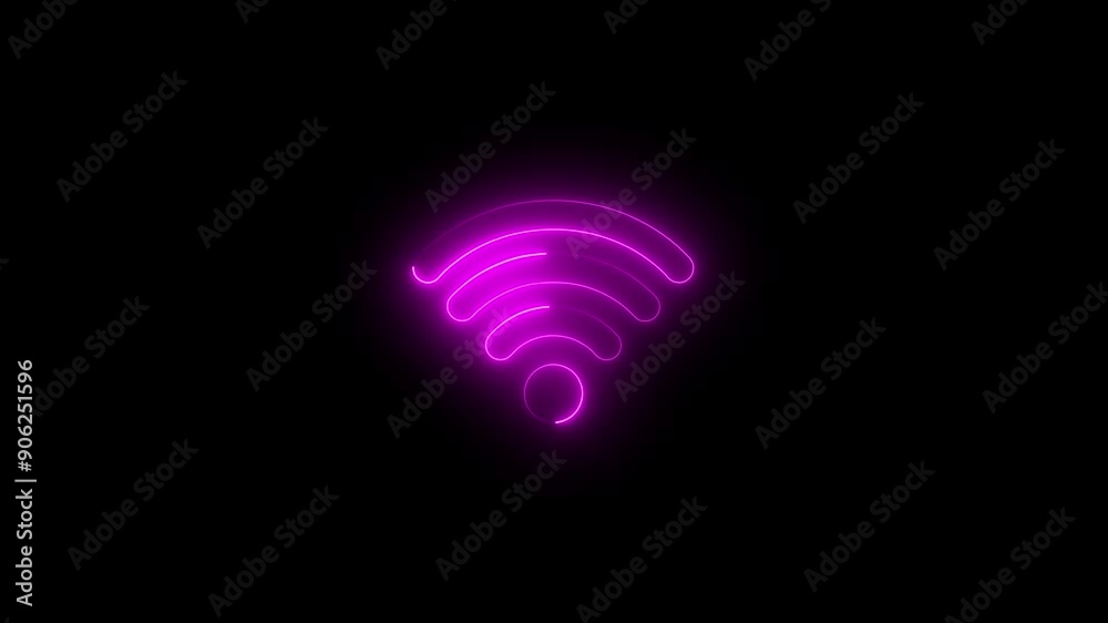 Animated wifi hotspot icon, Wireless technology concept, sign. Animated wifi hotspot icon, Wireless technology concept, sign.