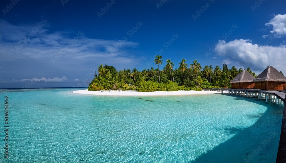 Fototapeta premium 뷰가 환상적인 몰디브의 섬