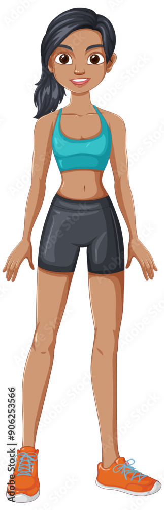 Fitness Enthusiast in Workout Attire Fitness Enthusiast in Workout Attire