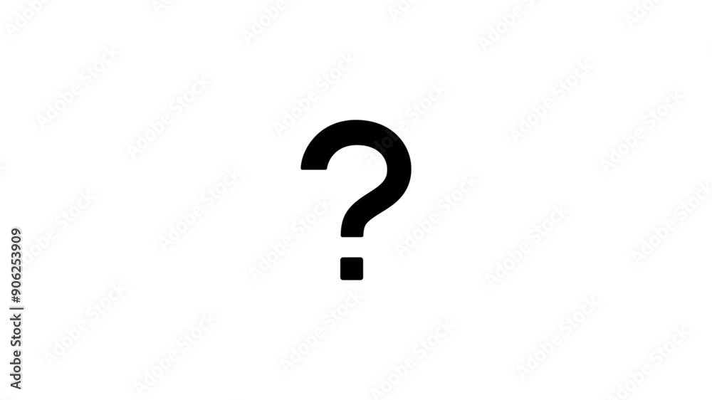 question symbol, Question mark icon animation. question symbol, Question mark icon animation.