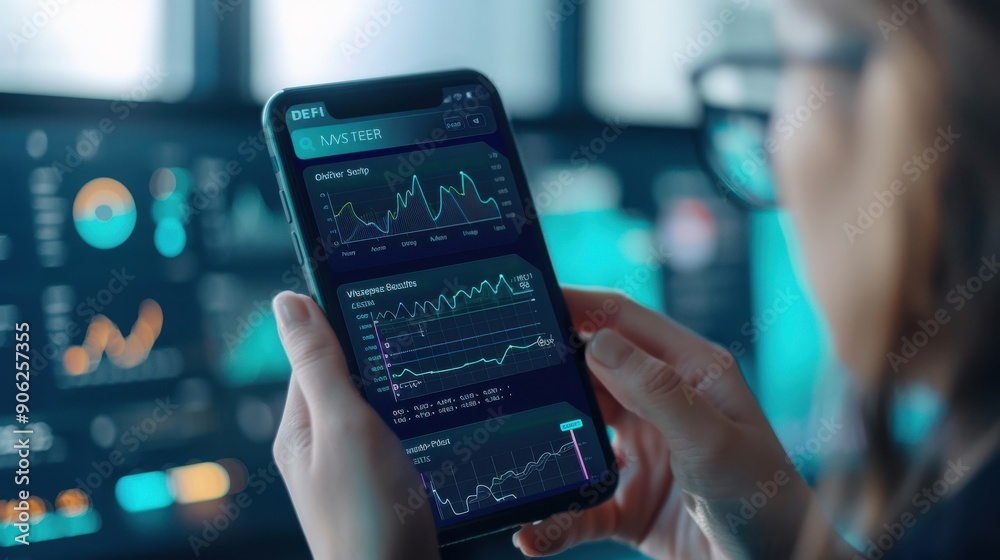 DeFi app interface for mobile asset management, accessible and secure. DeFi app interface for mobile asset management, accessible and secure.