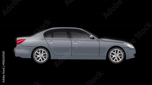 Realistic Car Moving Looping Video 