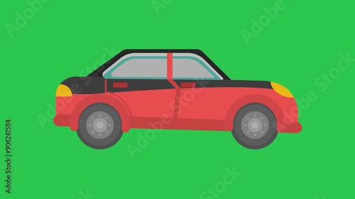 Realistic Car Moving Looping Video 