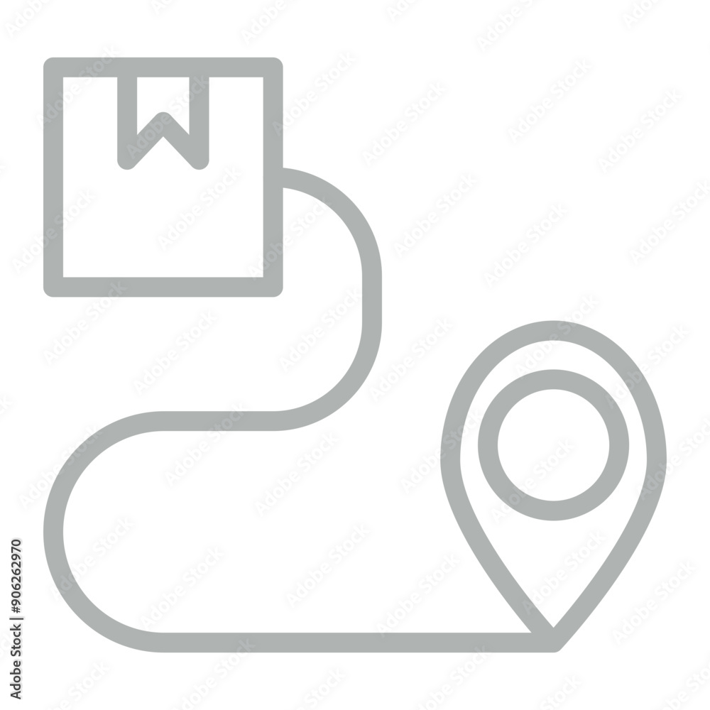 Tracking Vector Line Grey Icon Design Tracking Vector Line Grey Icon Design