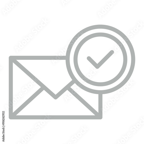 Send Vector Line Grey Icon Design