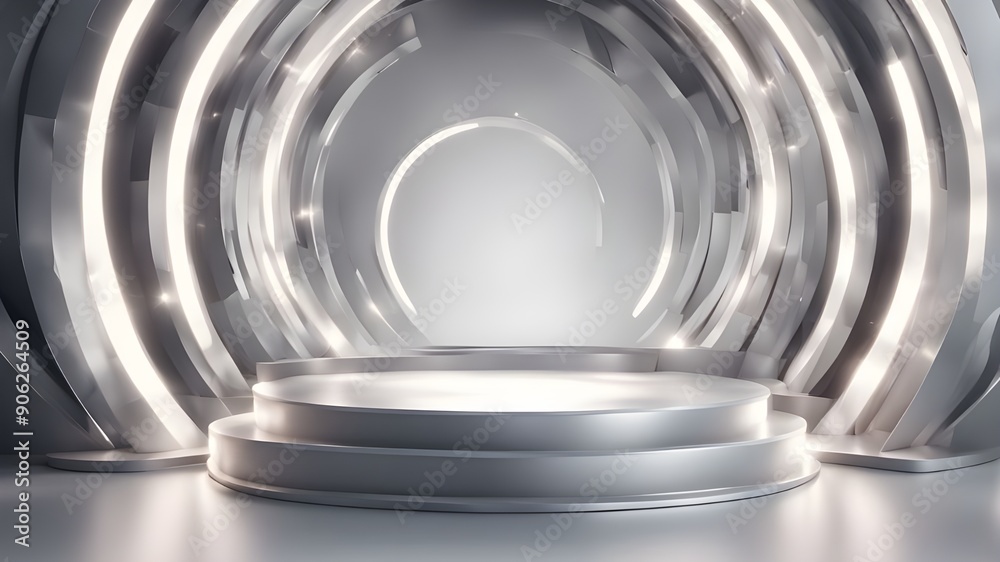 Obraz premium Podium 3D stage platform