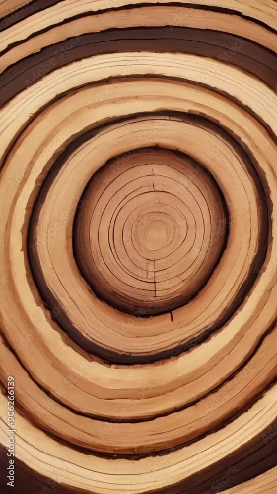Intricate abstract tree rings, concentric circles in shades of brown and gold Intricate abstract tree rings, concentric circles in shades of brown and gold