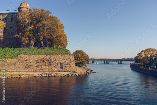 Peters bridge and part of Wiborgs castle photo