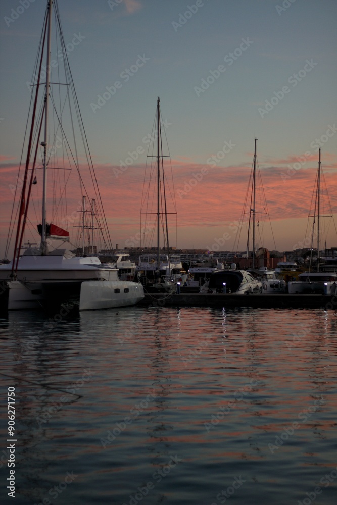 Yachts on the dock at Hurghada Marina. Egypt. Yachts on the dock at Hurghada Marina. Egypt.