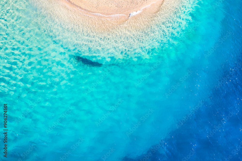Fototapeta premium Sea background in Adriatic Sea, Zlatni Rat beach