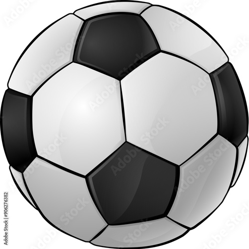 A Soccer Football ball cartoon sports icon illustration
