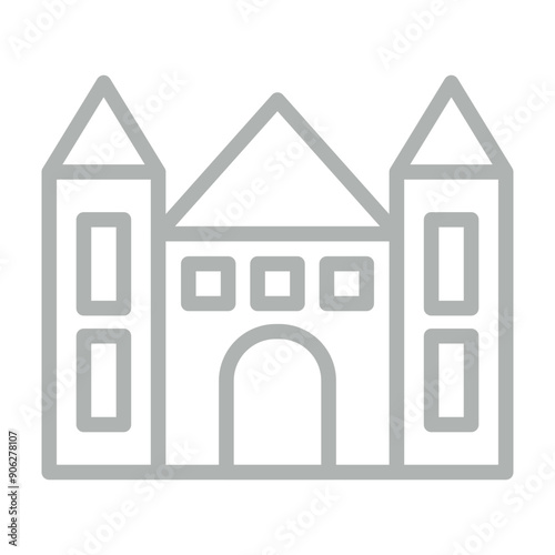 Luxury Vector Line Grey Icon Design