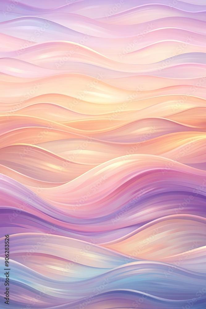 Soft pastel waves in shades of pink and purple. Soft pastel waves in shades of pink and purple.