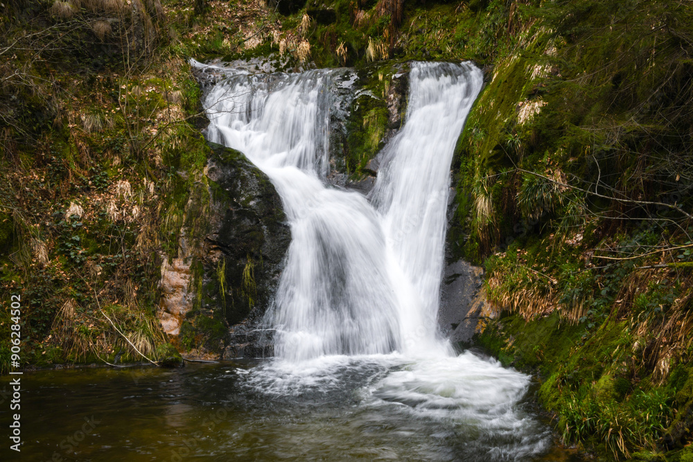 Fototapeta premium The All Saints Waterfalls in Baden-Württemberg located in the Black Forest