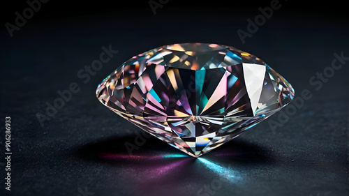 diamond on black background