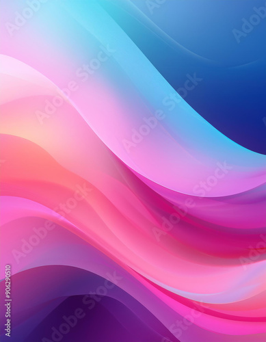 Vibrant and flowing abstract background with colorful waves, creating a sense of movement and energy. Ideal for digital art, modern designs, and creative projects.