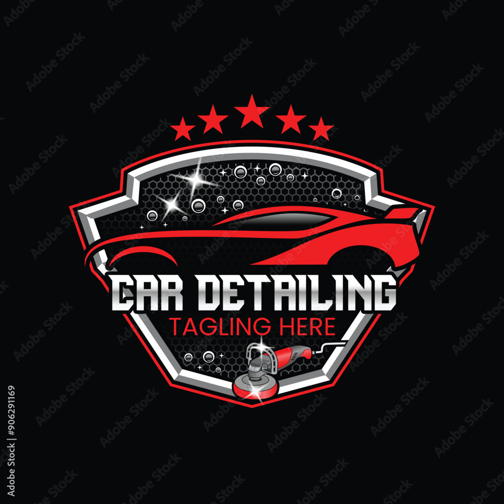 Obraz premium Auto detailing logo