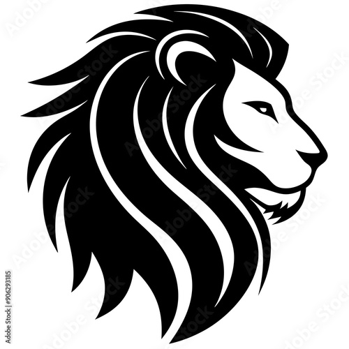 Wallpaper Mural lion head line art vector, Lion head face logo vector art, Lion Head Torontodigital.ca