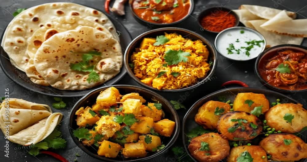 arabic food on table
