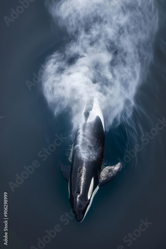 Orca im Nebel der Meere photo