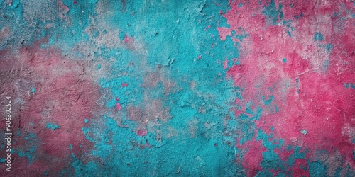 Grunge pink and blue textured concrete background, grunge, pink, blue, texture