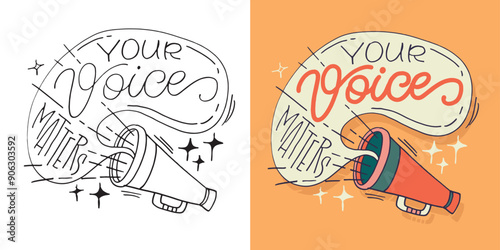 Cute hand drawn doodle lettering quote. Lettering for t-shirt design, mug print, bag print, clothes fashion. 100% hand drawn vector image.
