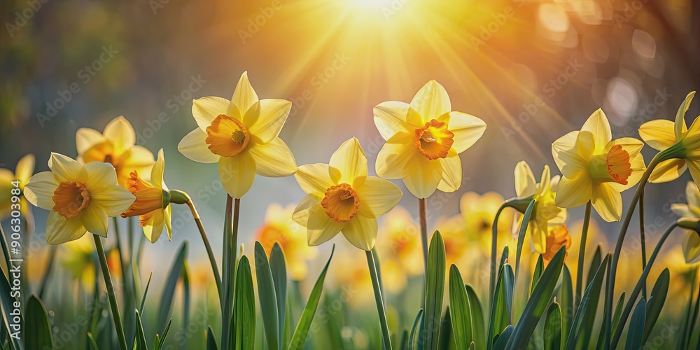 Backlit daffodils in spring sunlight , Daffodils, spring, backlit, sun, flowers, yellow, nature, bloom, sunny, garden Backlit daffodils in spring sunlight , Daffodils, spring, backlit, sun, flowers, yellow, nature, bloom, sunny, garden
