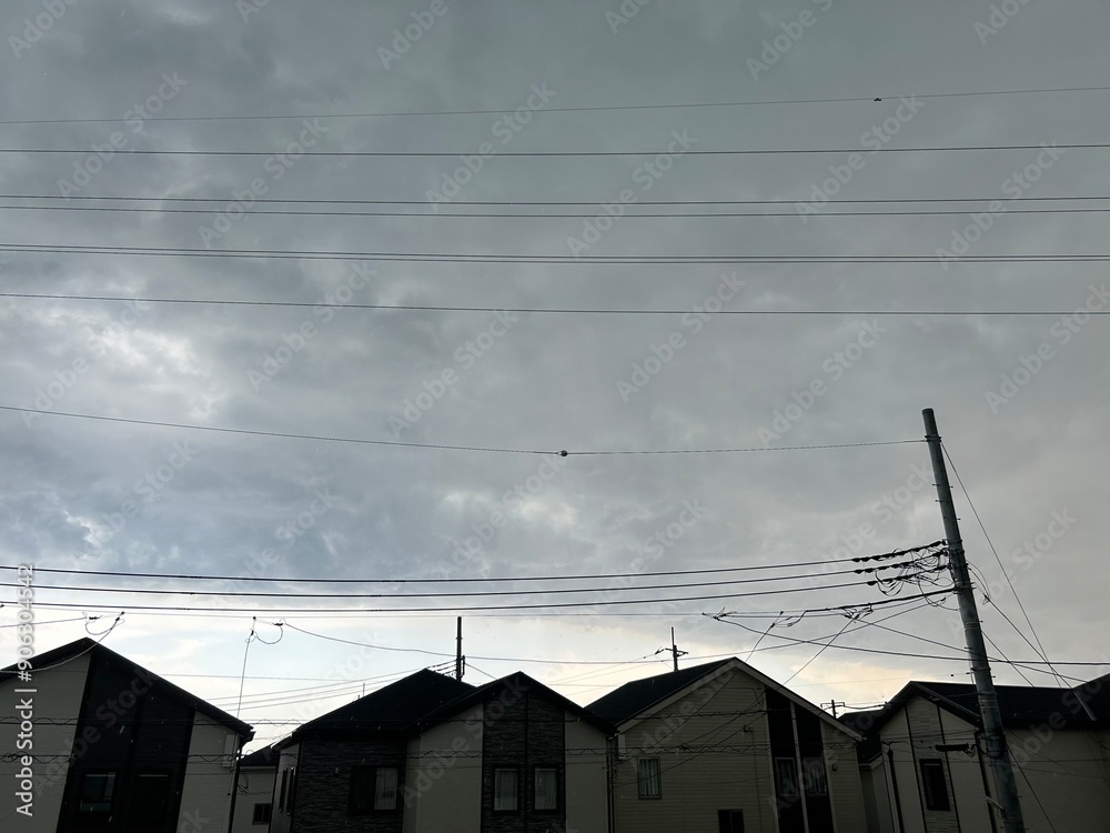 突然の雨雲 突然の雨雲