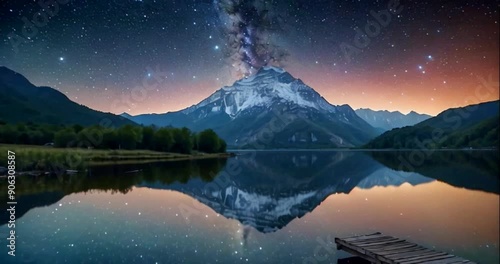 lake reflection in the lake