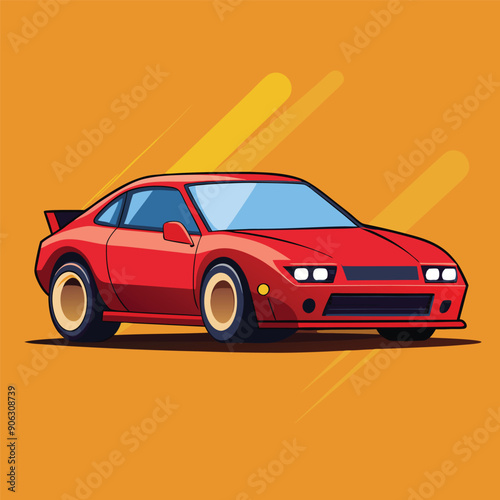 car flat vector design illustration