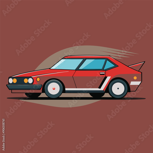 car flat vector design illustration