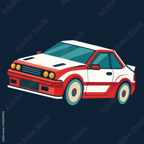car flat vector design illustration