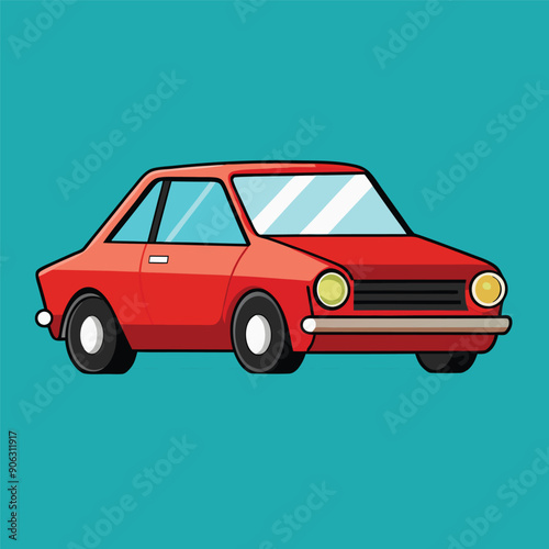 car flat vector design illustration