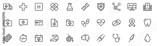 Medical and Hospital - Premium Outlined Icon Pack