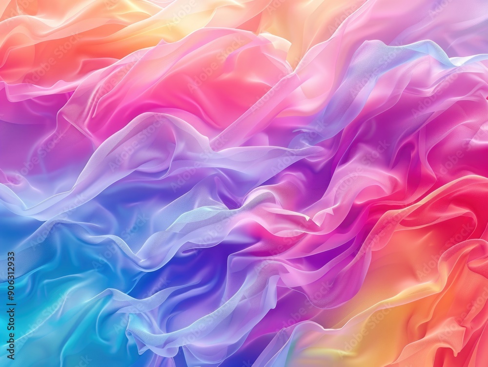 Obraz premium Close-up of colorful fabric