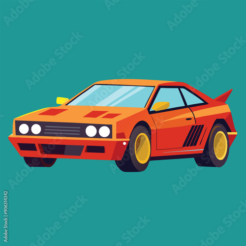 car flat vector design illustration