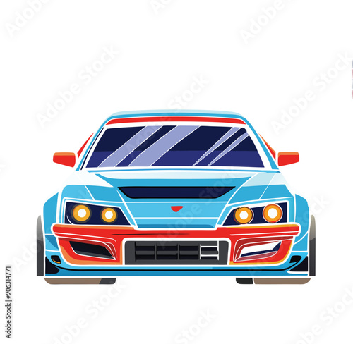 car flat vector design illustration