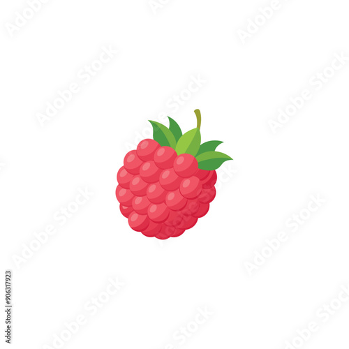 raspberry isolated on white