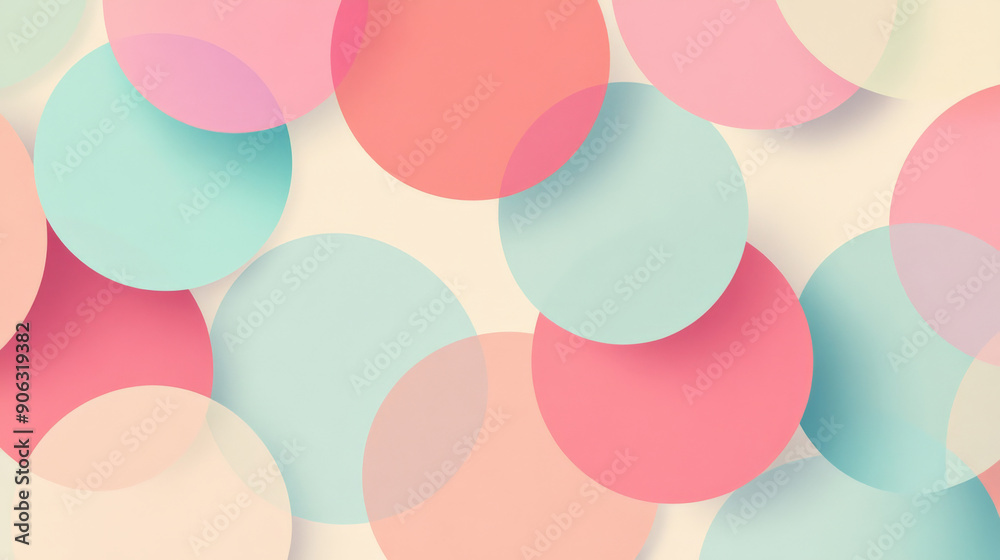 A geometric pattern with overlapping circles in pastel hues, creating a soft and harmonious background. A geometric pattern with overlapping circles in pastel hues, creating a soft and harmonious background.