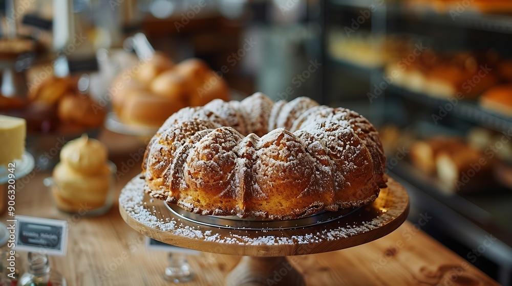 Traditional Alsace kugelhopf or gugelhupf cake at a French bakery in the old town of Grande Ile the historic center of Strasbourg Alsace France : Generative AI Traditional Alsace kugelhopf or gugelhupf cake at a French bakery in the old town of Grande Ile the historic center of Strasbourg Alsace France : Generative AI