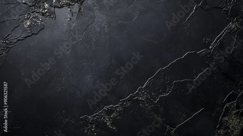 A deep matte obsidian black background with a subtle, luxurious finish. The central area is blank, perfect for incorporating elegant design elements.