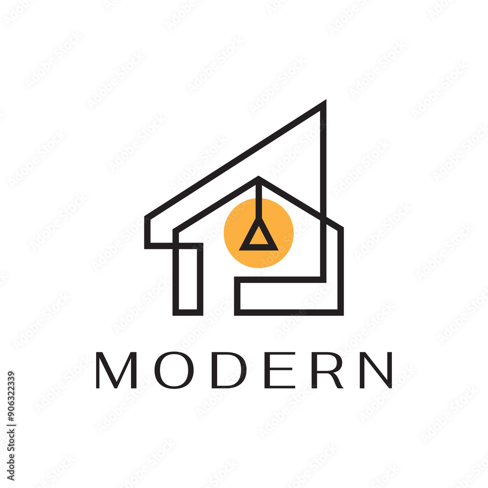simple modern minimalist house line set logo design vector simple modern minimalist house line set logo design vector