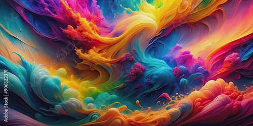 Fototapeta Naklejka Na Ścianę i Meble -  Abstract background with vivid colors in 8k resolution for PC wallpaper , abstract