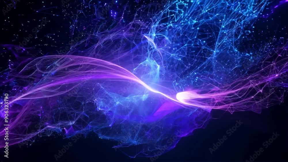 Abstract glowing digital technology wave Abstract glowing digital technology wave