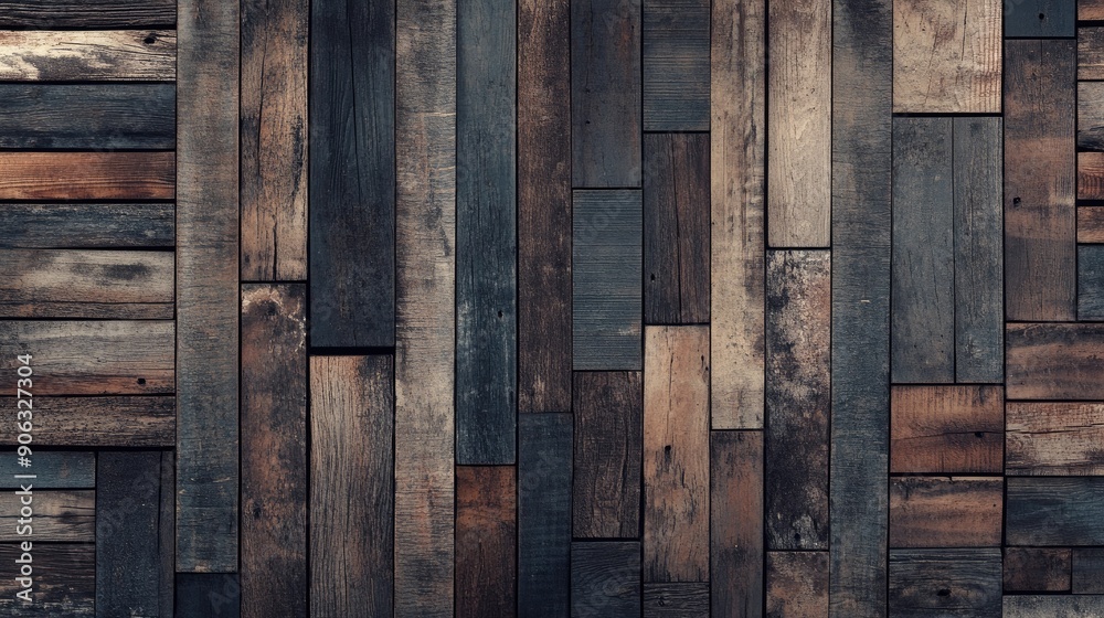 Artistic 3D wood plank background with weathered textures and a vintage feel, ideal for creative designs. Artistic 3D wood plank background with weathered textures and a vintage feel, ideal for creative designs.