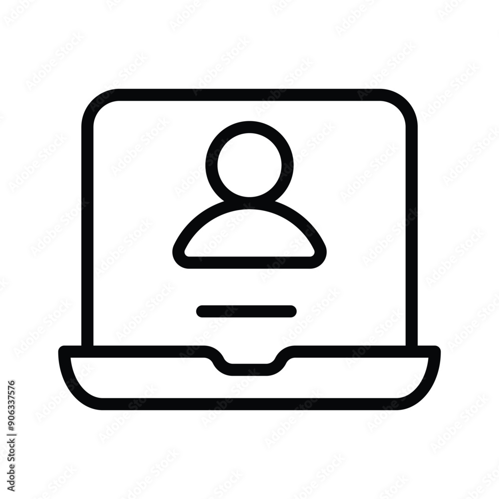 Check this trendy flat icon of video person Check this trendy flat icon of video person