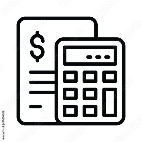 Simplify your invoice calculations by using this icon for clear financial tracking and reporting